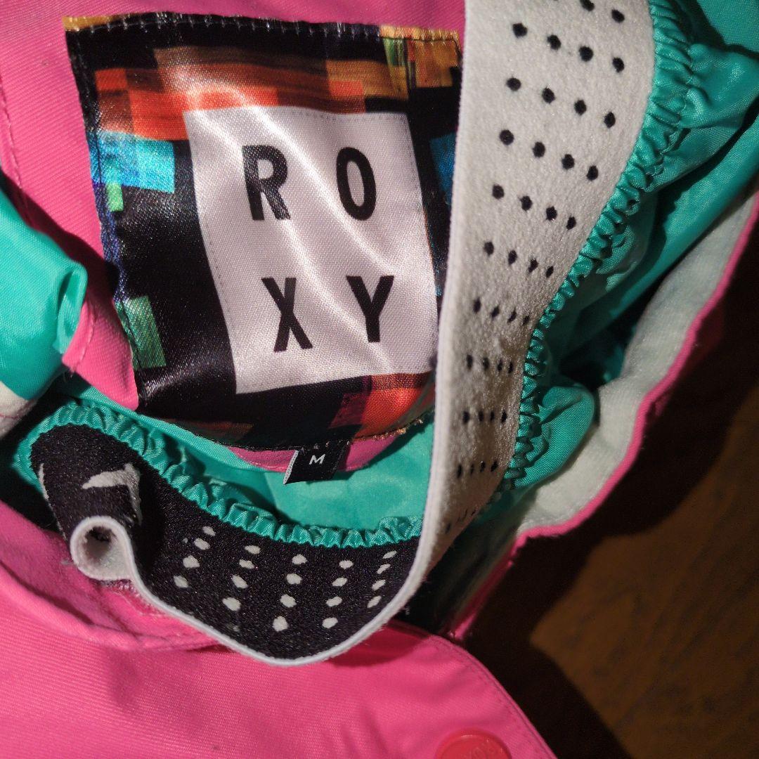 こ*ず様 ROXY　スノボウェア　上下セット　Ｍ　ドット　ブラック　ピンク