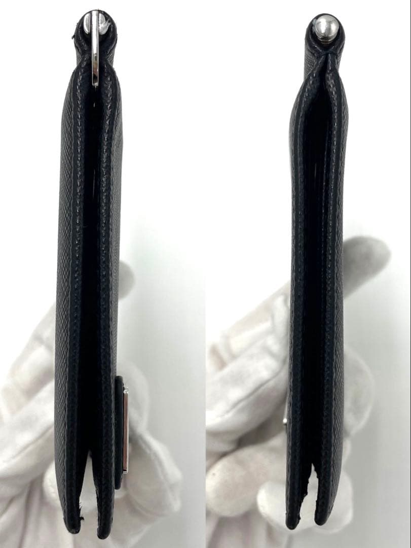 【超美品】PRADA プラダ サフィアーノ トライアングル マネークリップ