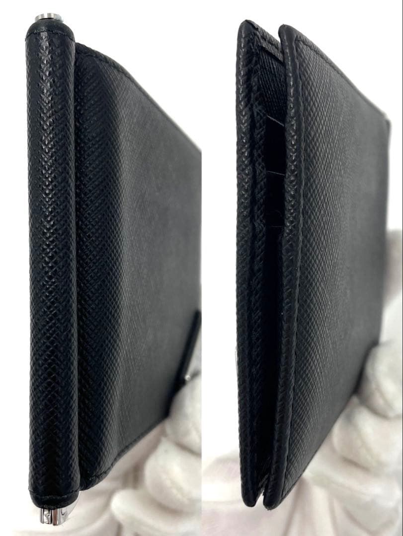 【超美品】PRADA プラダ サフィアーノ トライアングル マネークリップ