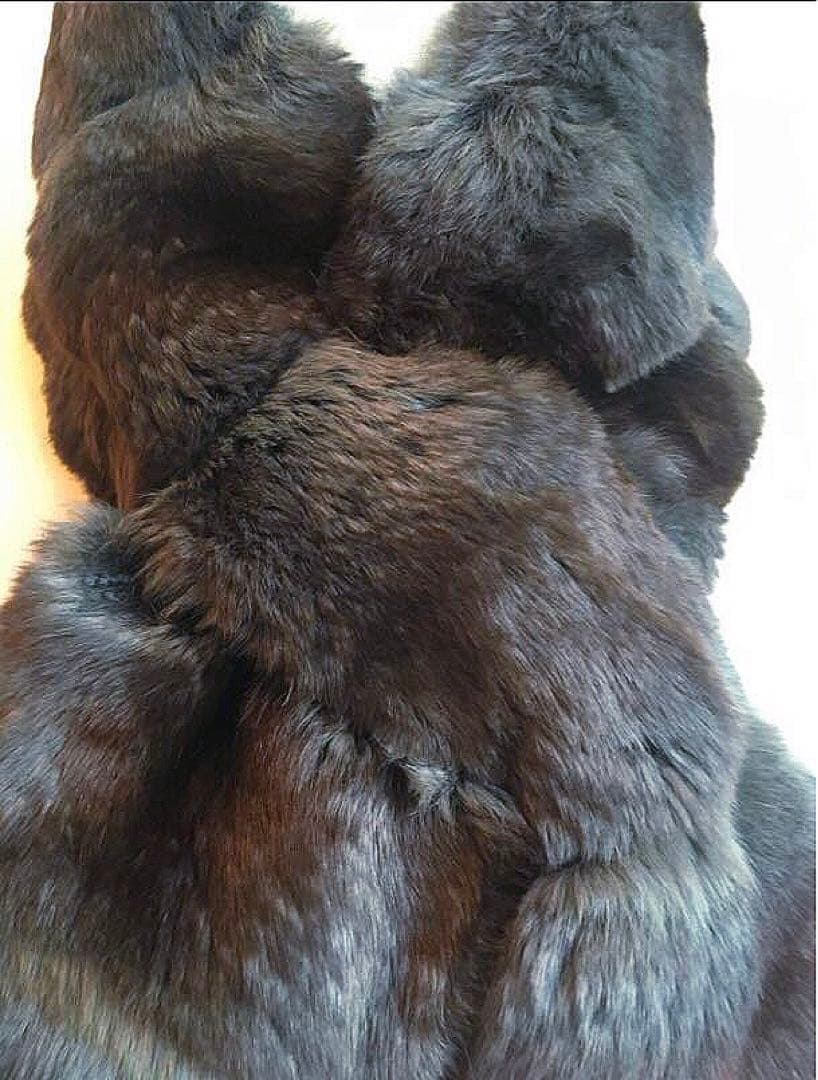 定価１４０万カタログ掲載ロロピアーナチンチラファー＆カシミア裏地マフラーストール