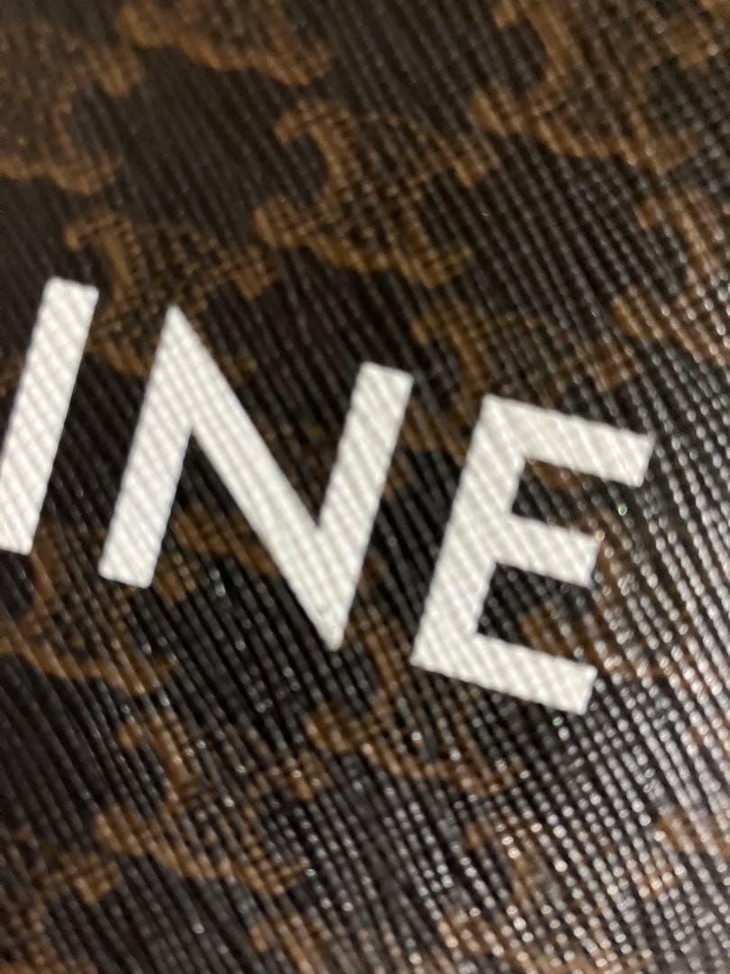 CELINE プリント入りトリオンフキャンバス ケース パスケース