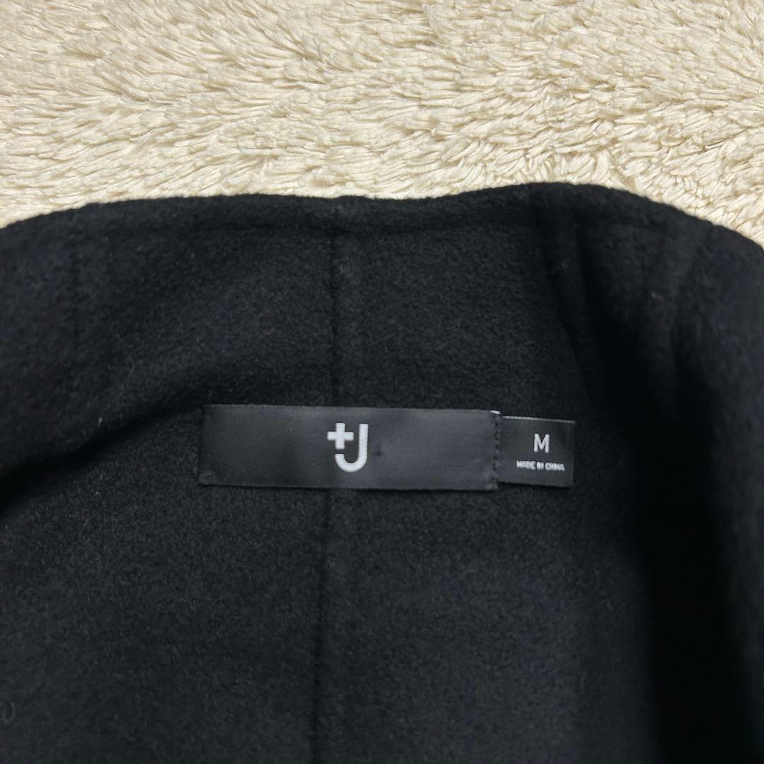 ユニクロ +J ジルサンダー カシミヤブレンドラップコート M ブラック