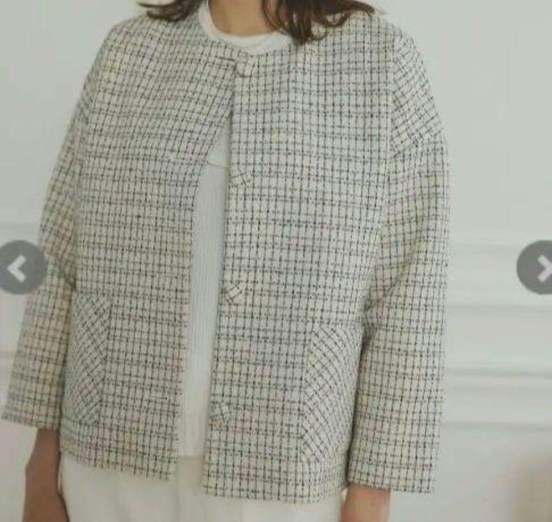 アンミヌ　UNMINOU　ツイードジャケット　ジャケット