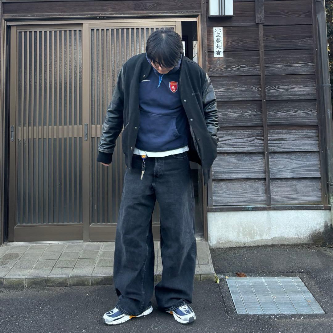 Columbia スタジャン 袖元革 XL