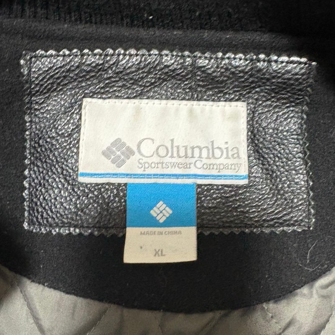Columbia スタジャン 袖元革 XL