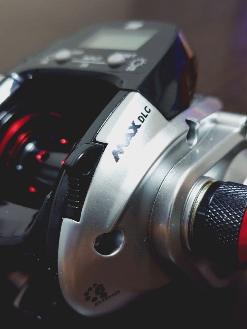 アブガルシア MAX DLC H 右巻きパワーハンドル　PEライン付き