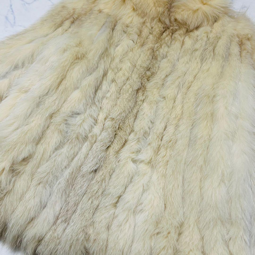 【美品】SAGAFOX ブルーフォックス ハーフコート ボリューミー 銀サガ M