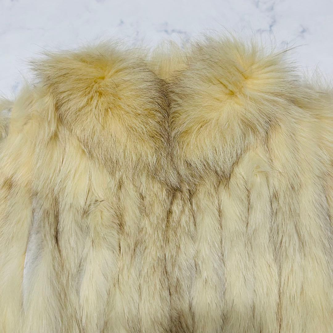 【美品】SAGAFOX ブルーフォックス ハーフコート ボリューミー 銀サガ M