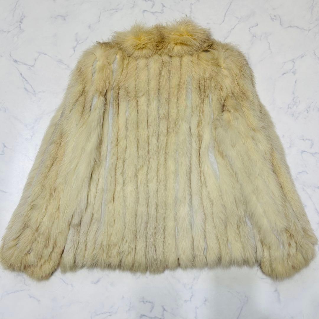 【美品】SAGAFOX ブルーフォックス ハーフコート ボリューミー 銀サガ M