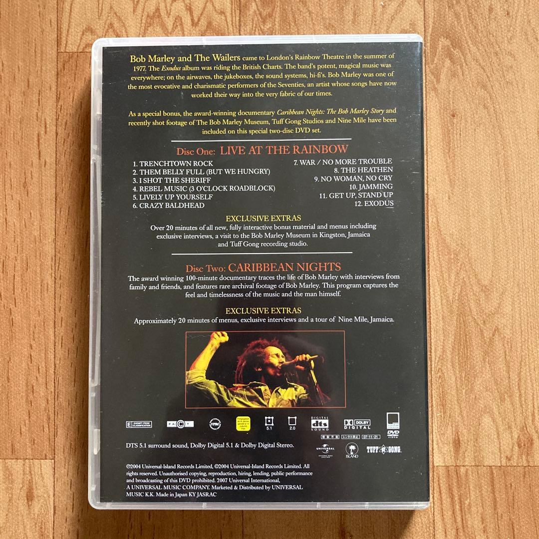 【更に値下げ絶版】ボブ・マーリー　ライブ・アット・ザ・レインボー　DVD　2枚組