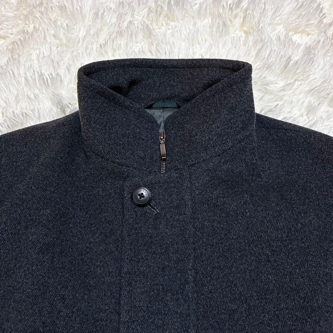 極美品 バーバリーロンドン ウールコート アンゴラ混 Mサイズ メンズ　ボタン