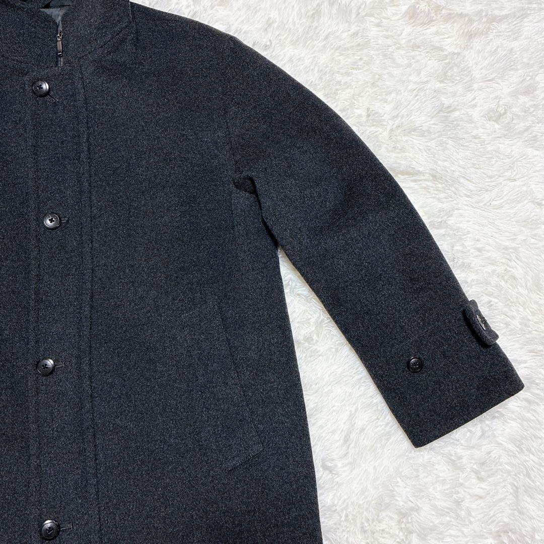 極美品 バーバリーロンドン ウールコート アンゴラ混 Mサイズ メンズ　ボタン