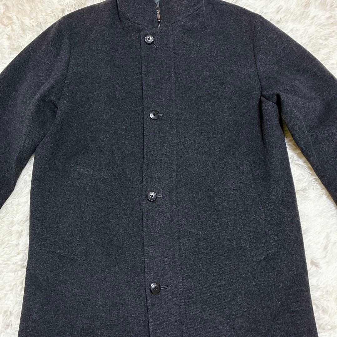 極美品 バーバリーロンドン ウールコート アンゴラ混 Mサイズ メンズ　ボタン