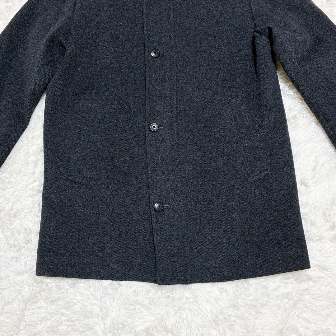 極美品 バーバリーロンドン ウールコート アンゴラ混 Mサイズ メンズ　ボタン