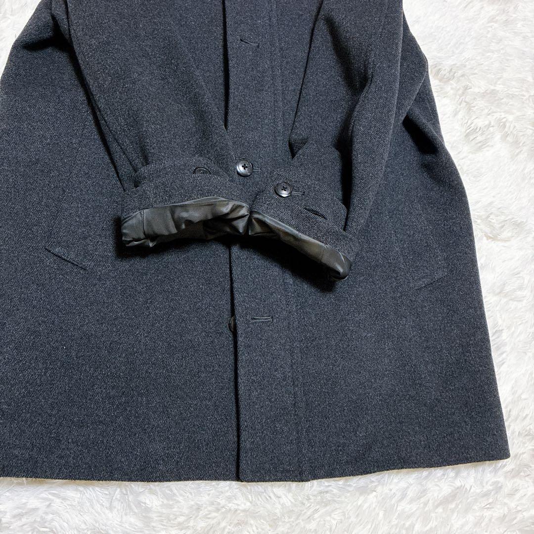 極美品 バーバリーロンドン ウールコート アンゴラ混 Mサイズ メンズ　ボタン