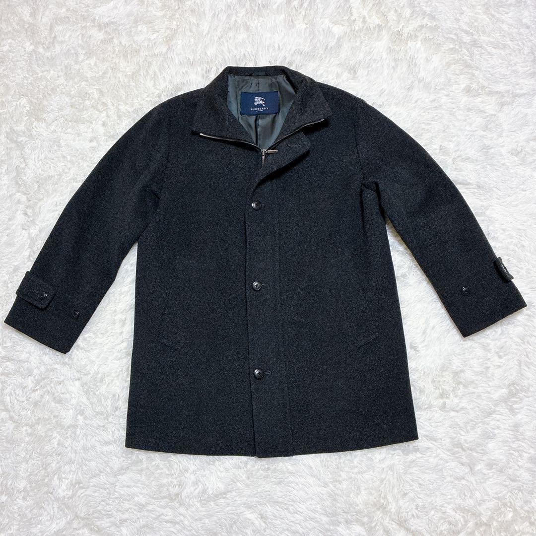 極美品 バーバリーロンドン ウールコート アンゴラ混 Mサイズ メンズ　ボタン