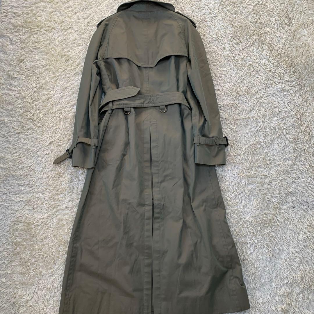 【玉蟲色/112cm丈(背面120cm)】バーバリー トレンチコート D環