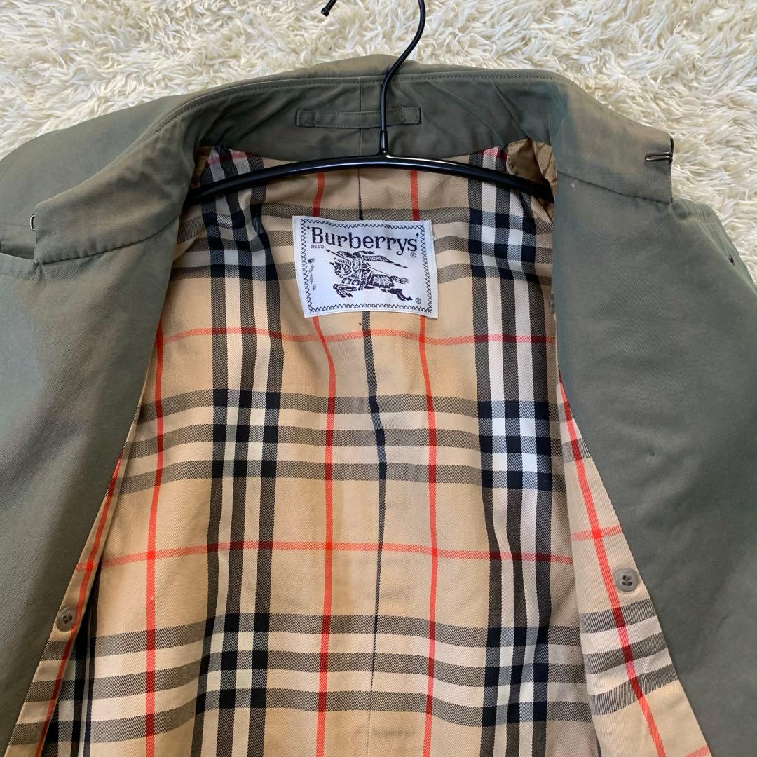 【玉蟲色/112cm丈(背面120cm)】バーバリー トレンチコート D環