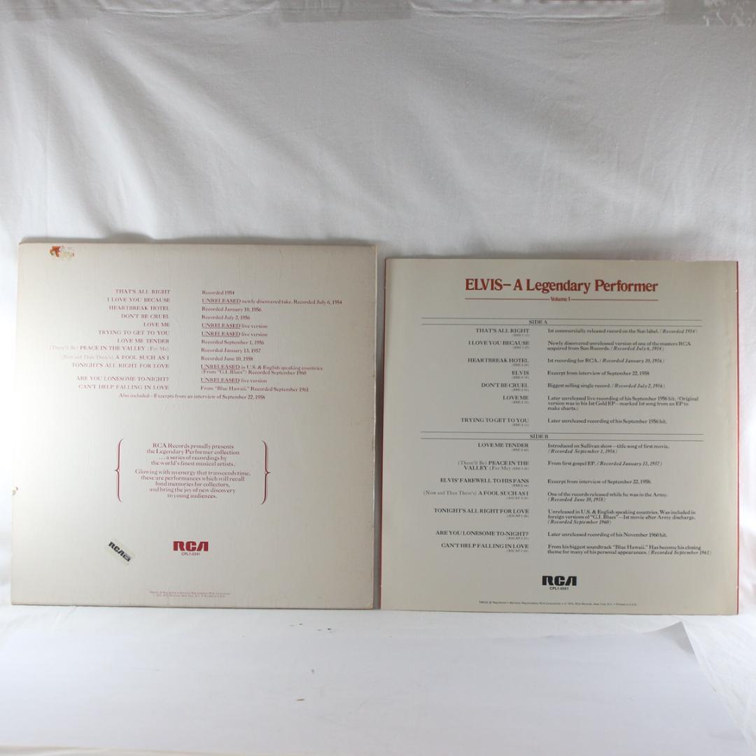Elvis Presley A Legendary Performer カナダ盤