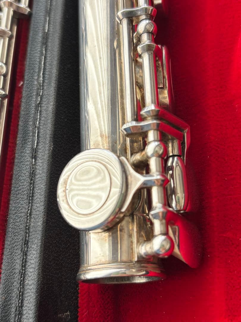 Pearl パールフルート リップ銀製 PF-521E ケース付 Eメカ付