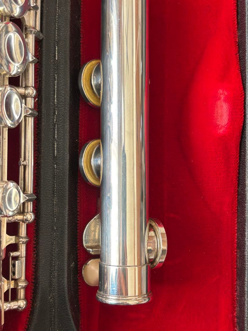 Pearl パールフルート リップ銀製 PF-521E ケース付 Eメカ付