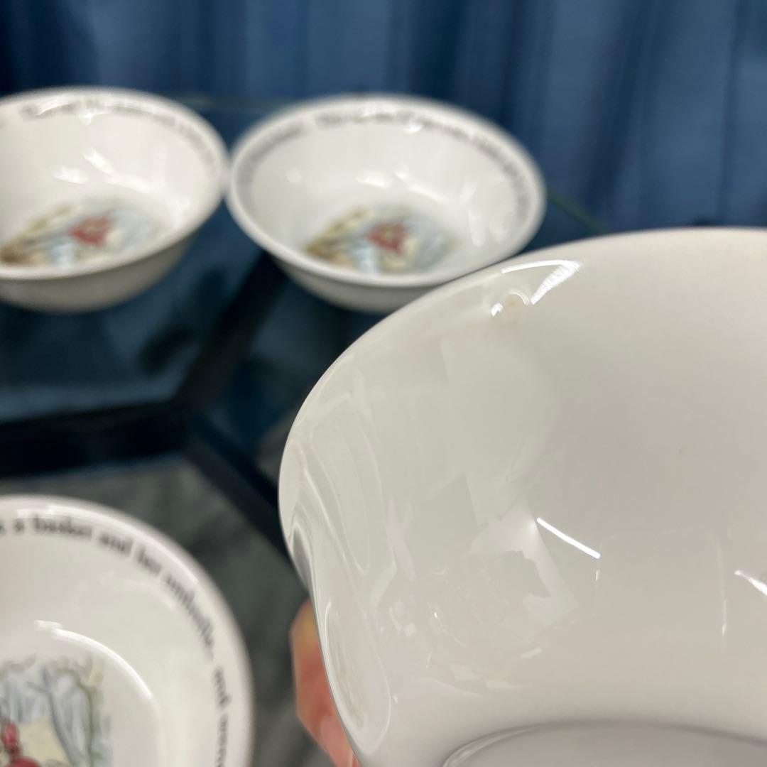美品 ウェッジウッド ピーターラビット ボウル　5個