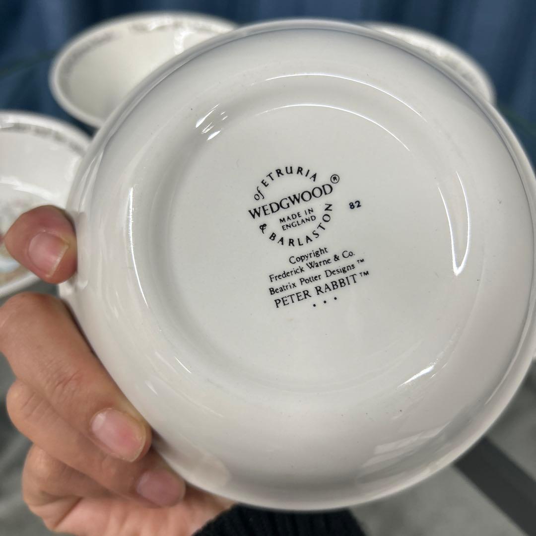 美品 ウェッジウッド ピーターラビット ボウル　5個