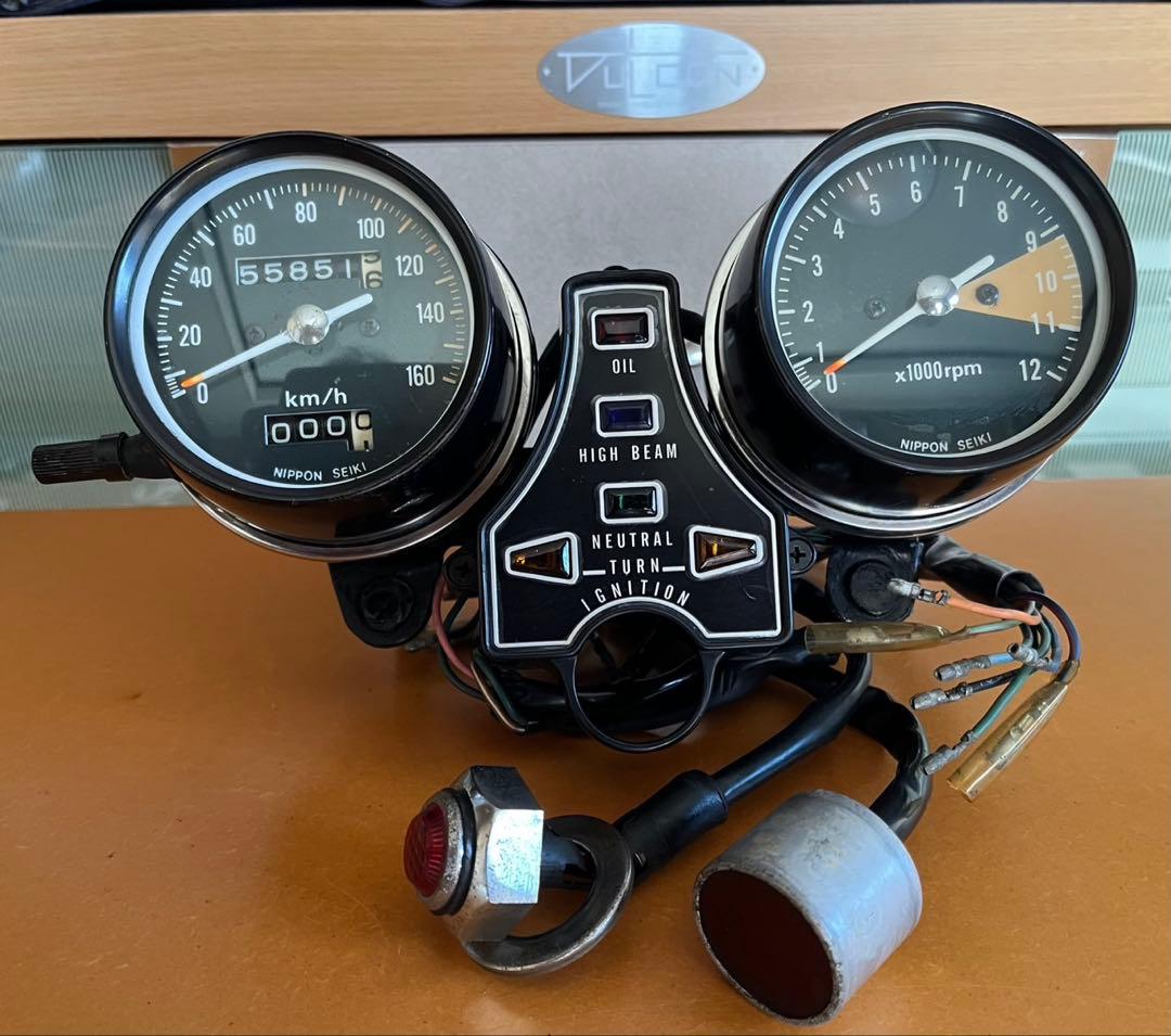 CB400Fメーター・タコメーターセット ヨンフォア　おまけ付き（速度警告灯等）