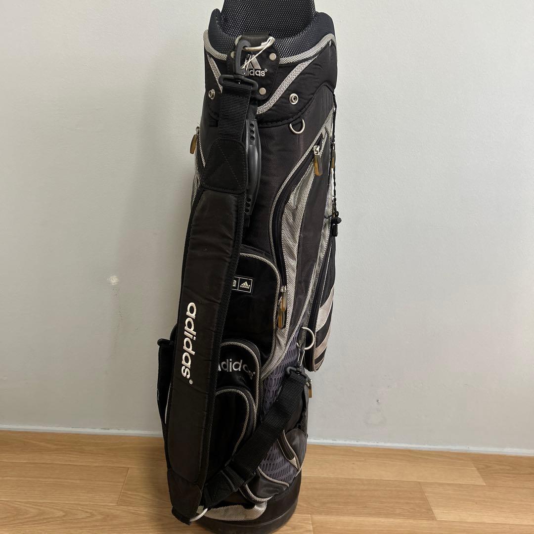 adidas キャディバッグ ブラック/シルバー