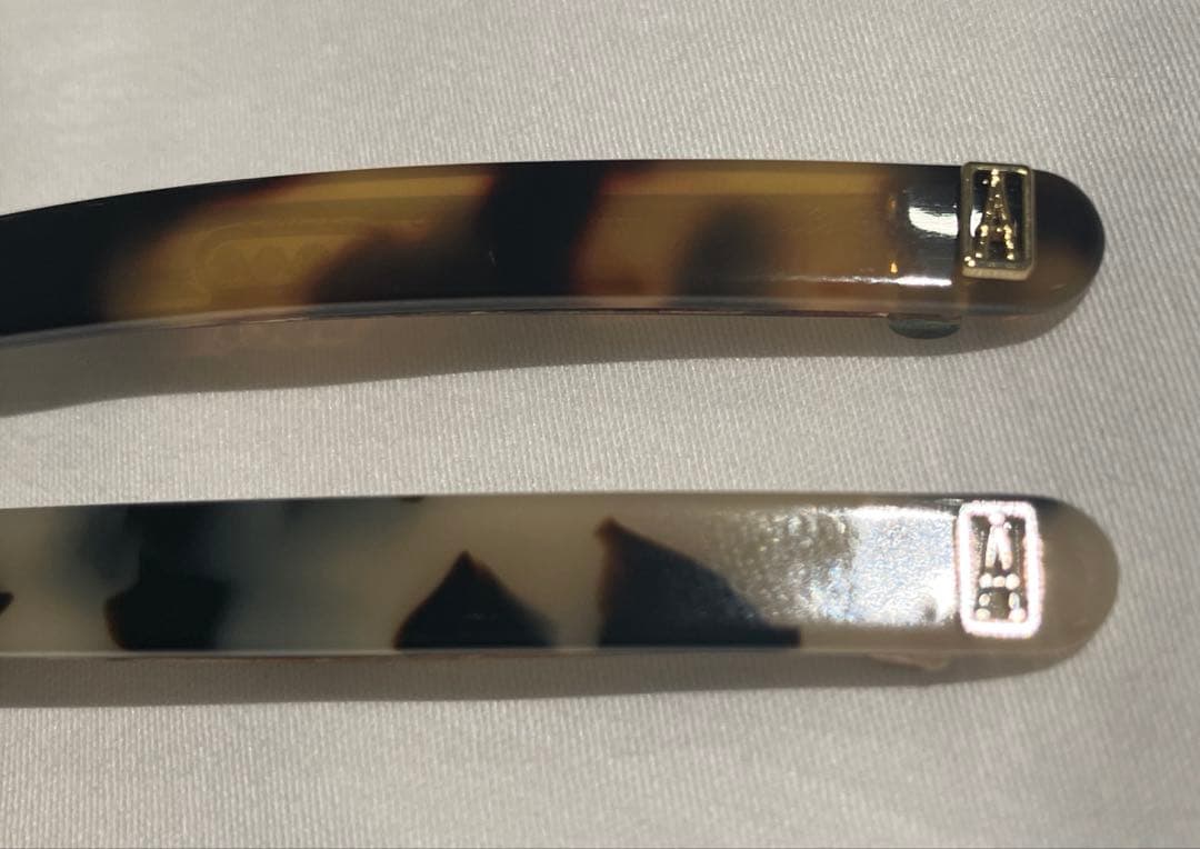 【新品未使用】ALEXANDRE DE PARIS べっこう柄ヘアピン2本セット