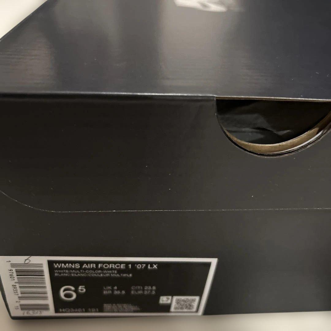 NIKE 23.5 エアフォース1'07 ホワイト クールグレー グリッター