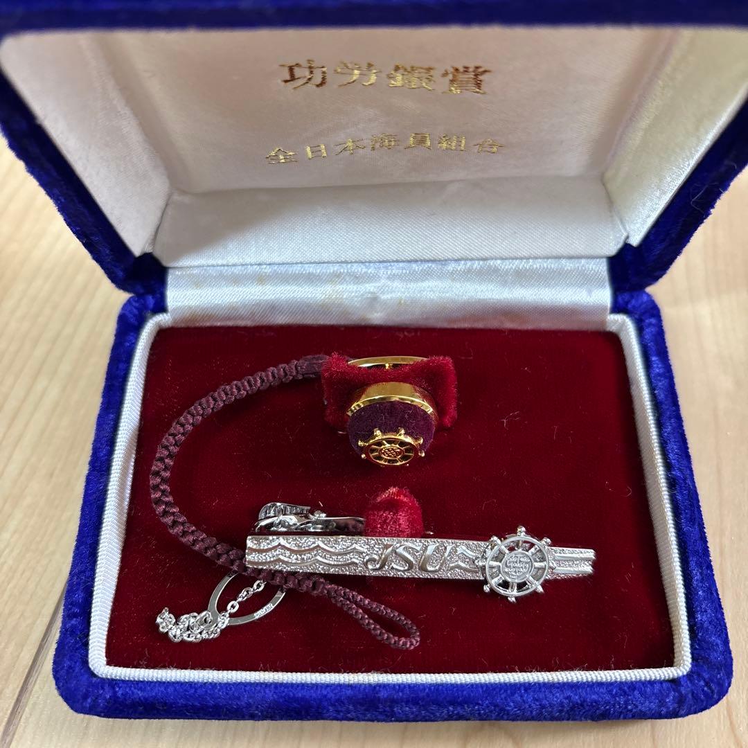 海員特別功労銀賞　タイピンセット