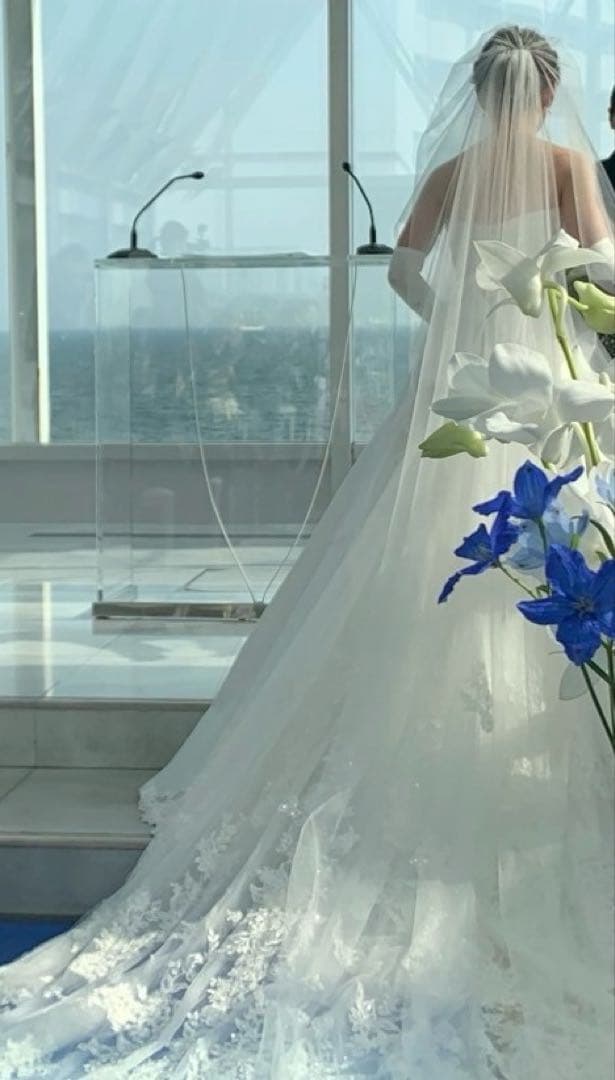 candywater1101様用　ロングラメチュールウエディングベール(3m)