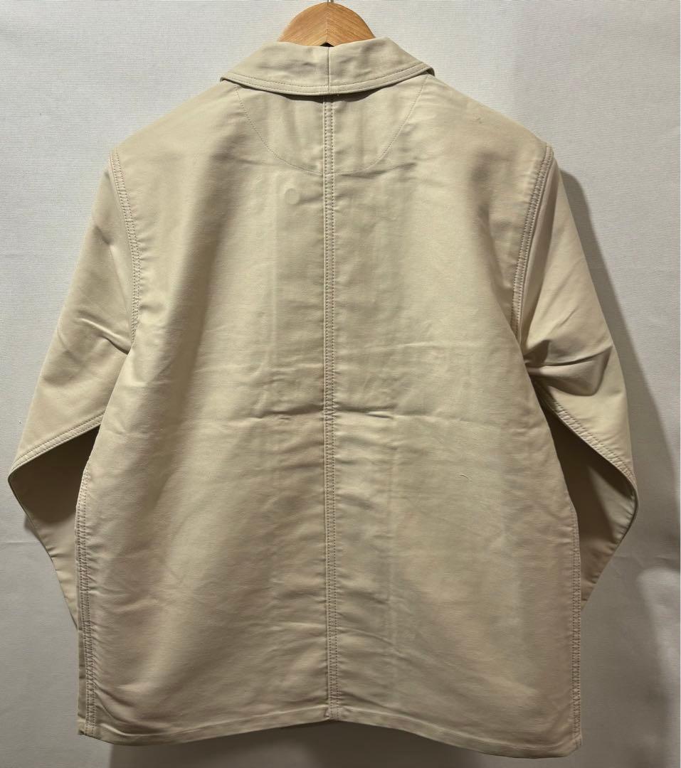 le sans pareil モールスキン ダブル カバーオール アイボリー M