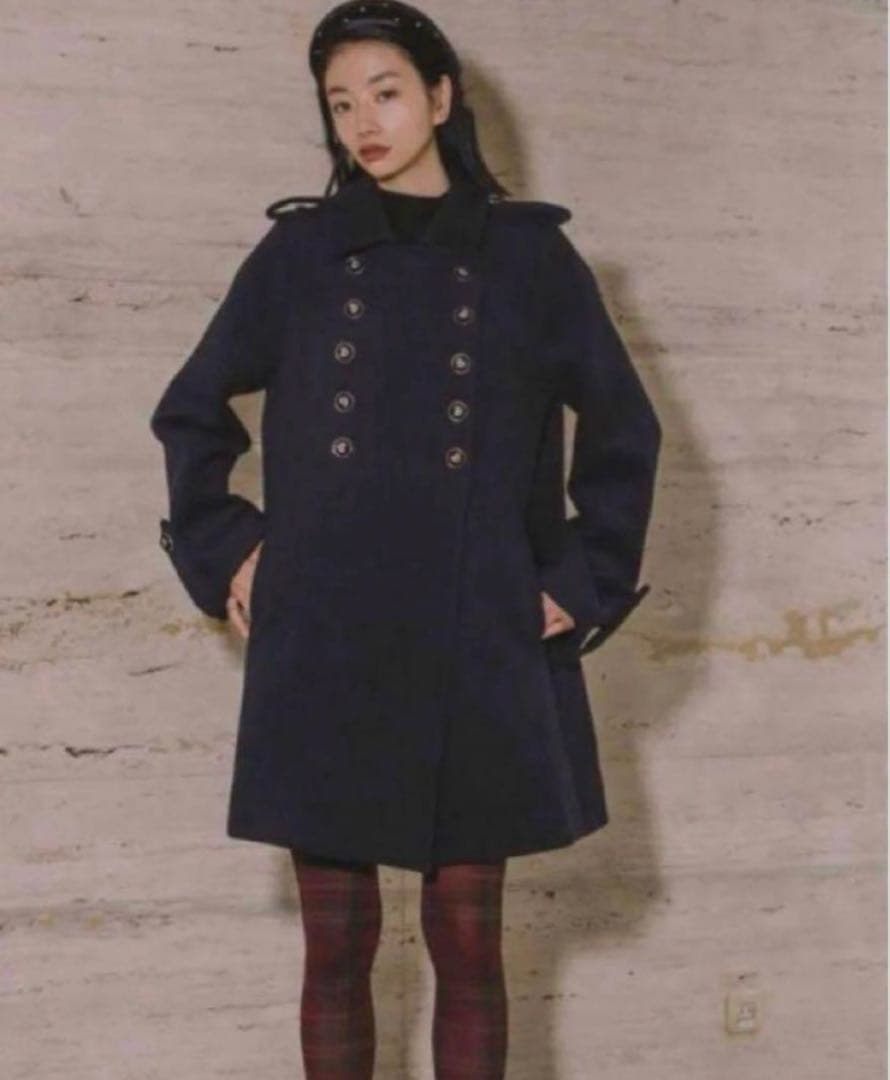 bibiy. コート ネイビー