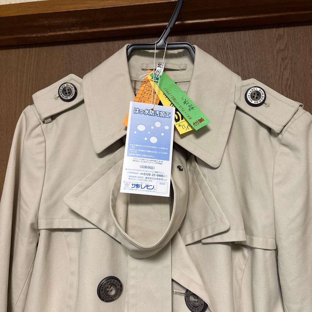 バーバリーブルーレーベル　トレンチコート　ノバチェック