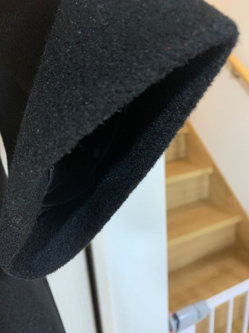 ungridルーズシルエットチェスターコート　ブラック