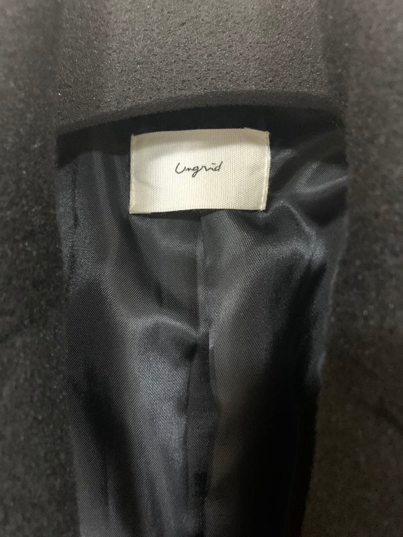 ungridルーズシルエットチェスターコート　ブラック