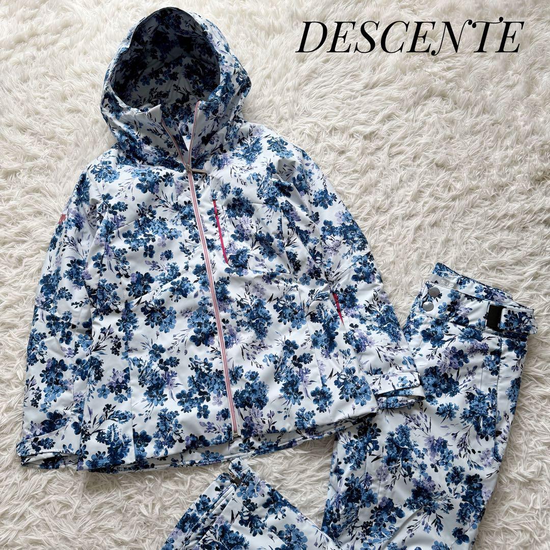極美品⭐︎DESCENTE S.I.O スノーボードウエアー 総柄 花柄 L