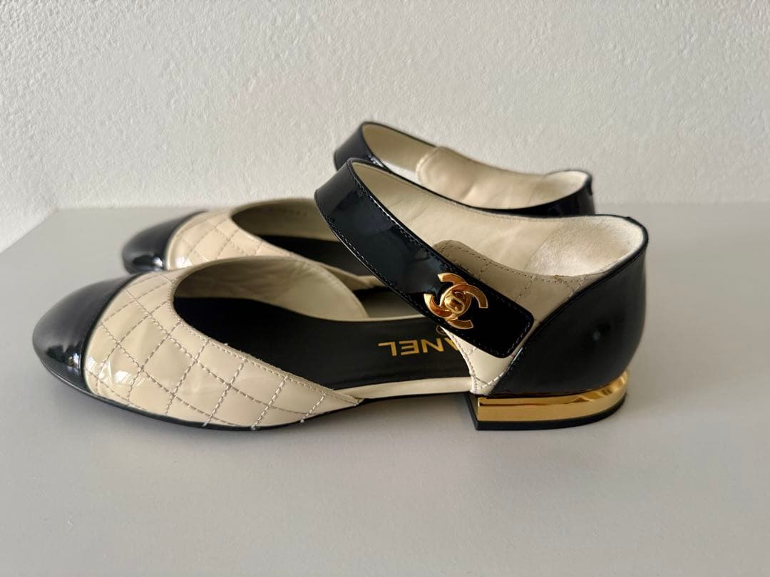 値下げ！超美品CHANEL メリージェーン バレリーナ　37