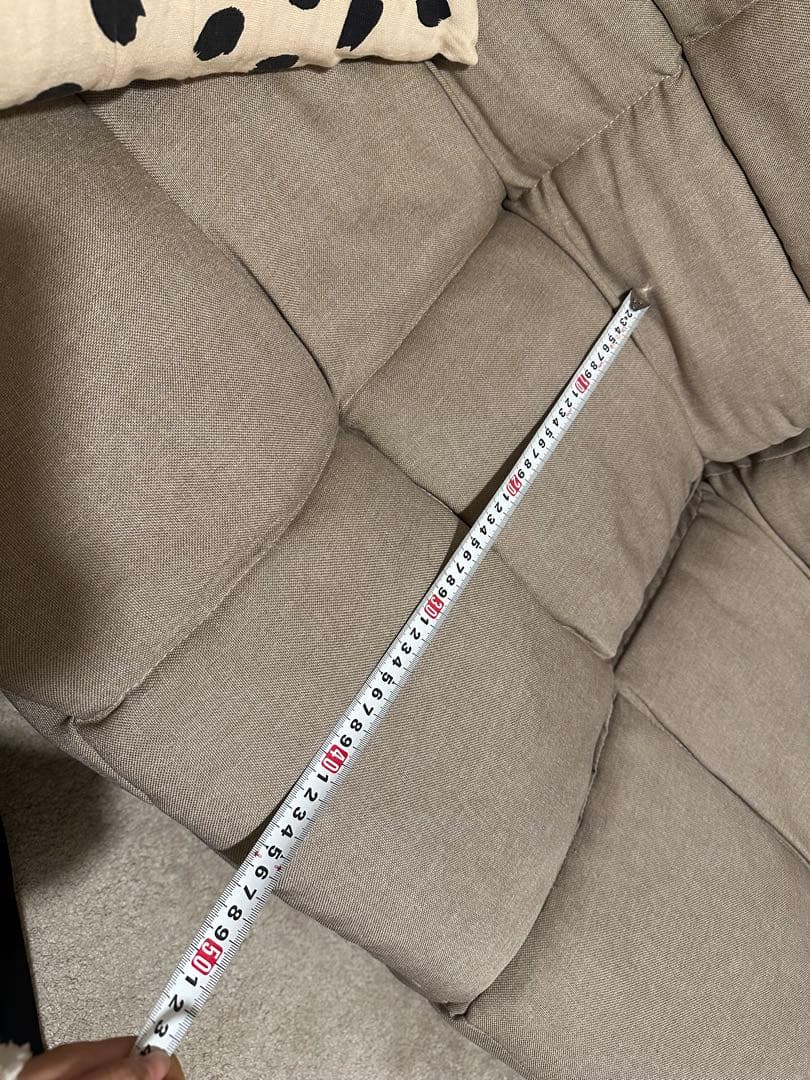 リクライニングソファ ベージュ 2人掛け