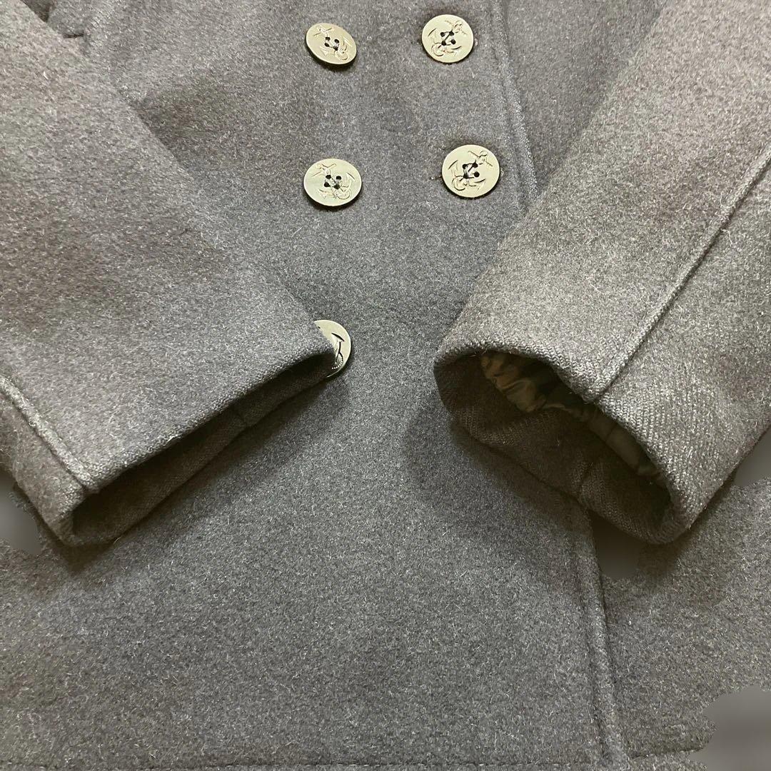 美品　希少 ショット　ピーコート　ウールメルトン　USA製　濃紺色 Mサイズ