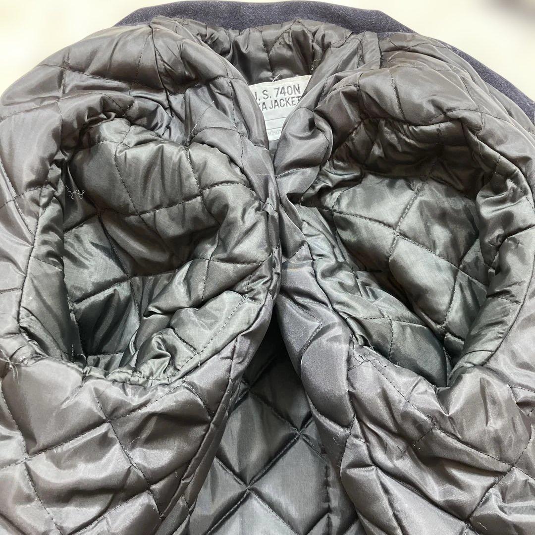美品　希少 ショット　ピーコート　ウールメルトン　USA製　濃紺色 Mサイズ