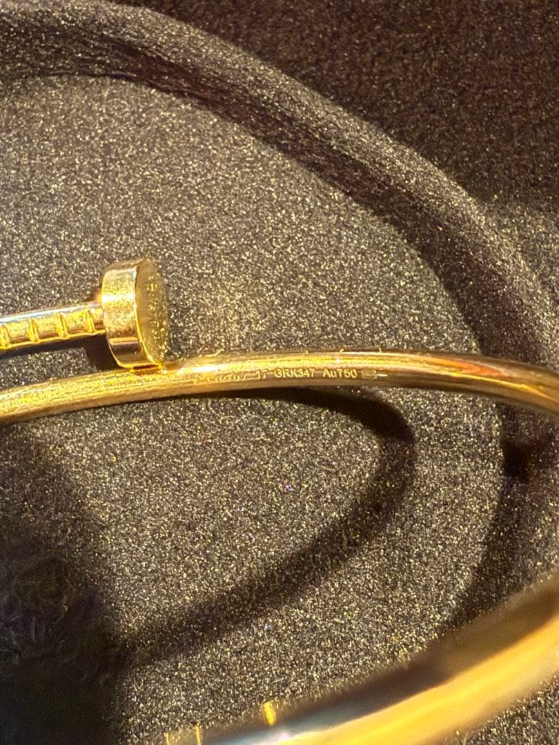 Cartier ジュストアンクル17センチ　イエローゴールド