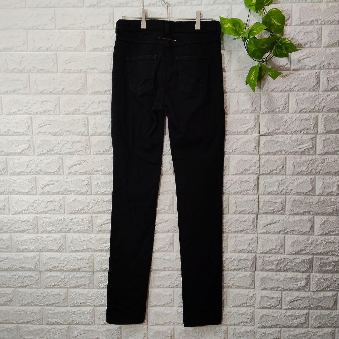 【エムエムシックス メゾンマルジェラ】黒 イタリア製 38 定番ブラック パンツ