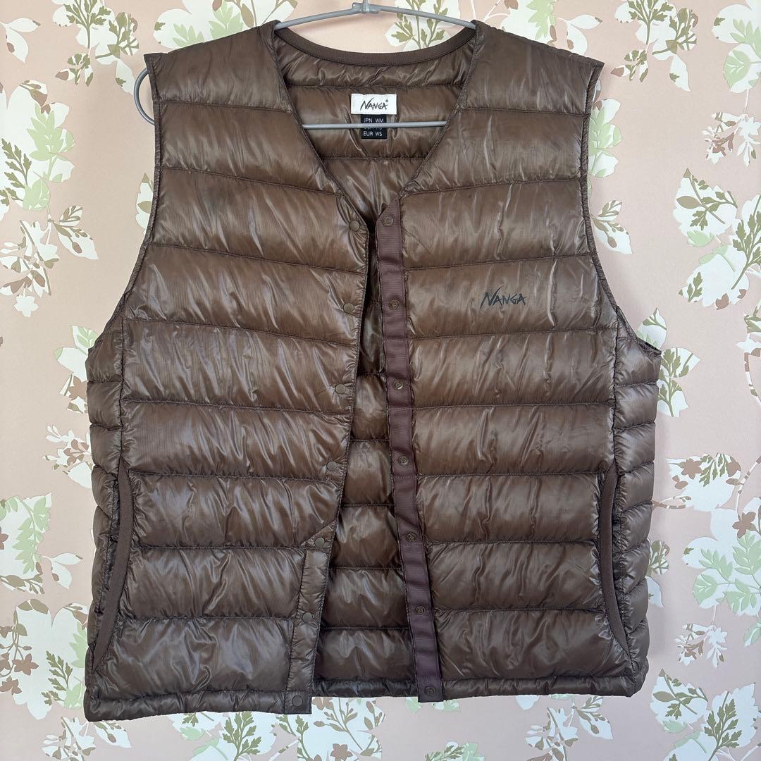 NANGA インナーダウンベスト ブラウン WM