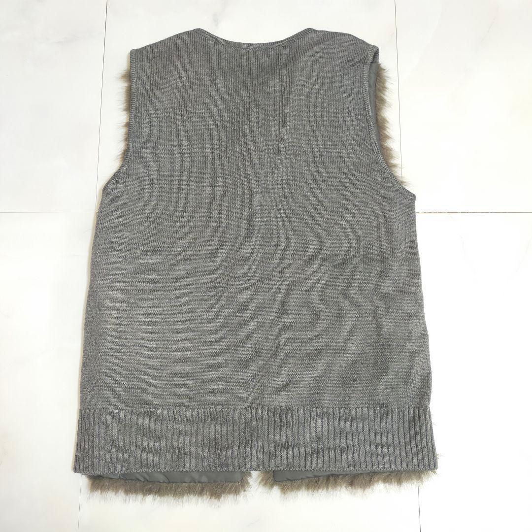 23AW✨allureville　ジャガードフェイクファーコンビニットジレ