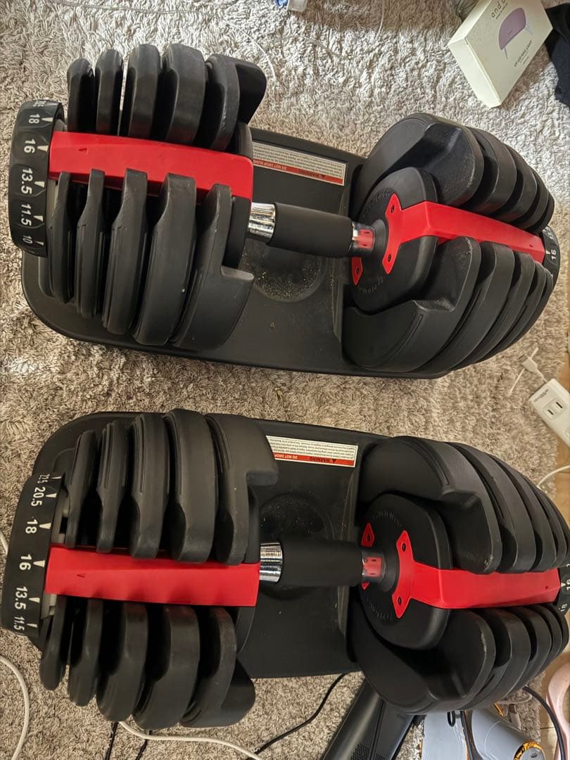 調整可能ダンベルセット 24kg(直接引き取りのみ)