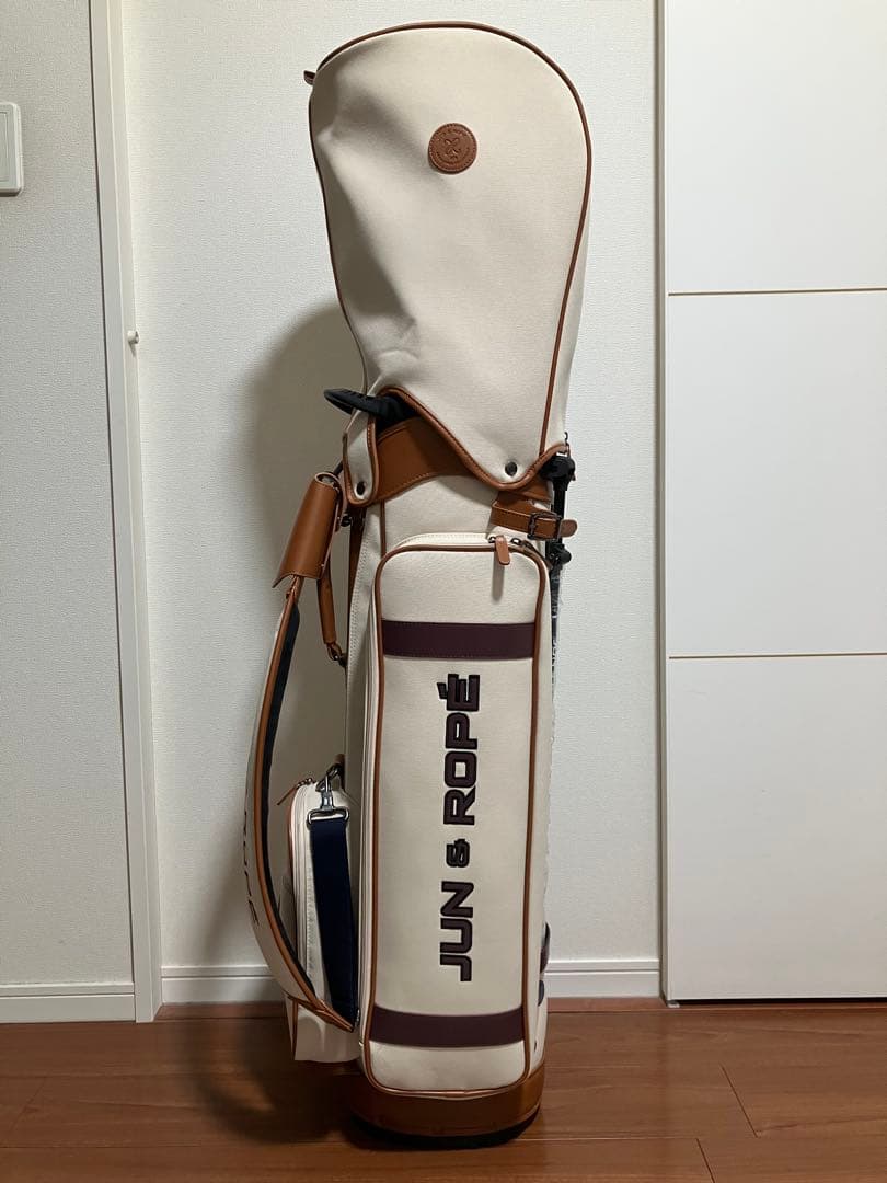 JUN & ROPE' キャディバッグ ベージュ 8.5型 46インチ対応+α