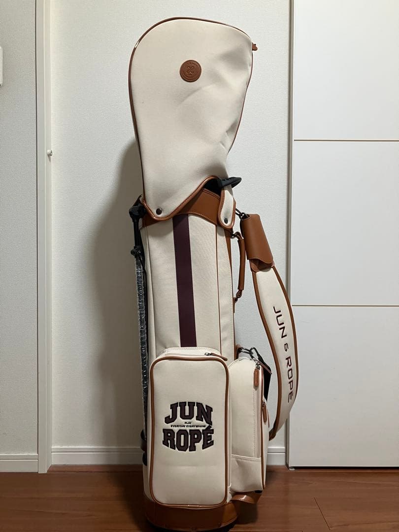 JUN & ROPE' キャディバッグ ベージュ 8.5型 46インチ対応+α